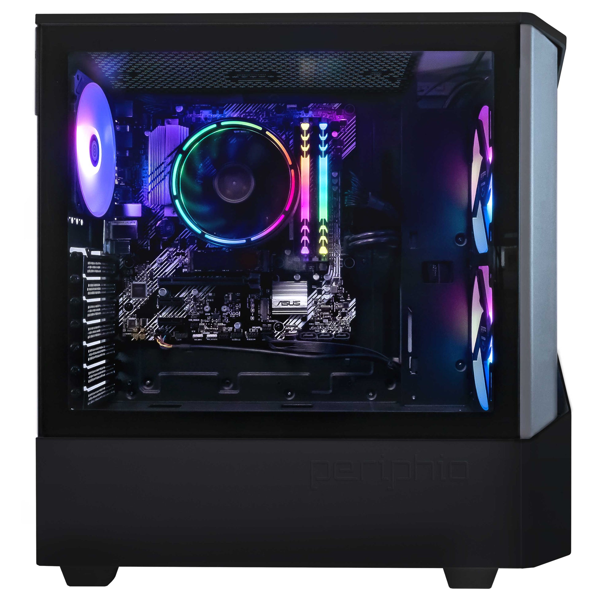 B450M Dark Castle Desktop Computer, AMD Ryzen 7 Gen 5, 16GB, +1TB HD 1TB SSD