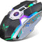 - Rechargeable Wireless Gaming Mice with USB Receiver and Decompress Crystal Ball-Black